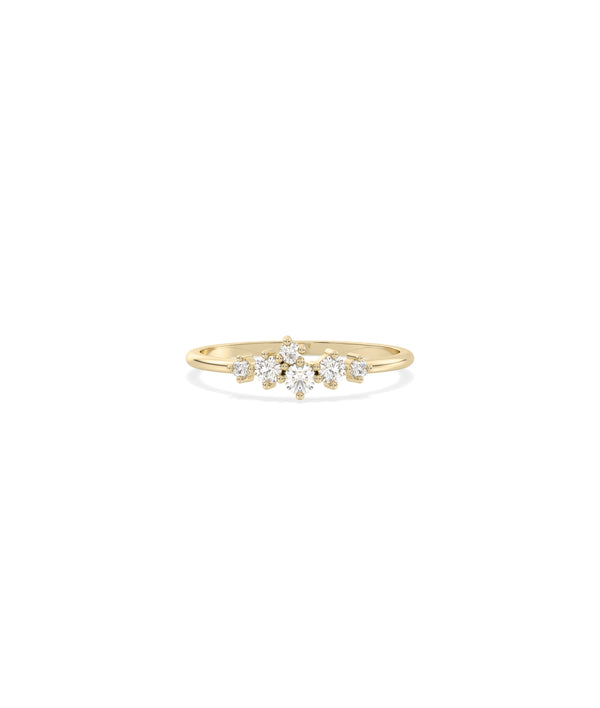 Cluster Diamond Band Ring media