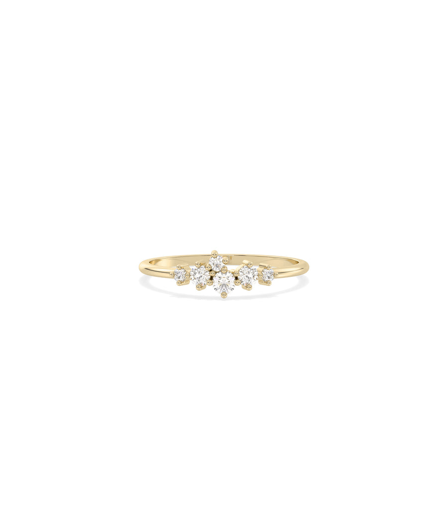 Cluster Diamond Band Ring media
