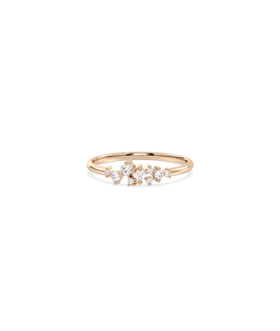 Diamond Cluster Band Ring media