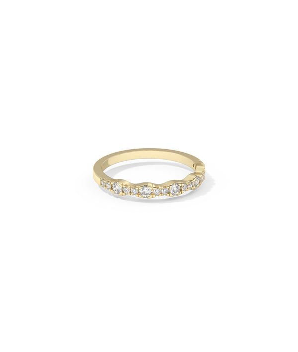 Waving Diamond Band Ring media alternate view
