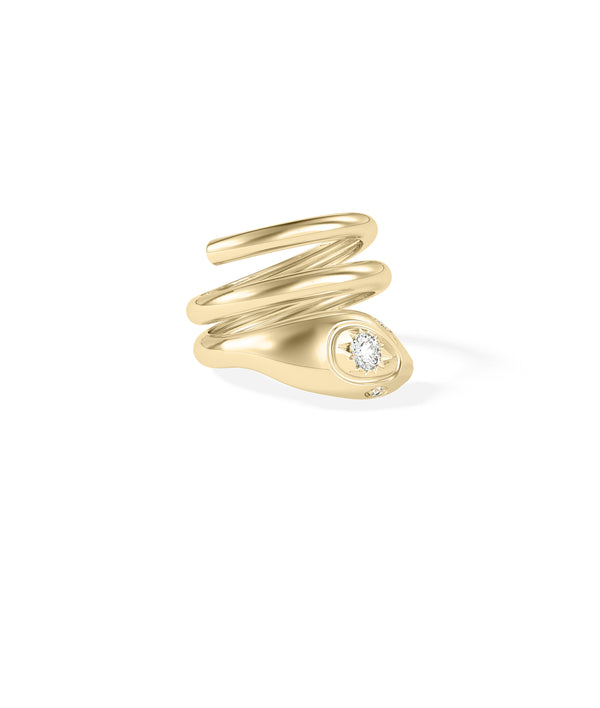 Diamond Snake Swirl Ring media alternate view