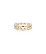 2-Row Bezel Diamond Band Ring media