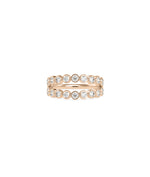 2-Row Bezel Diamond Band Ring media