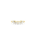 Curved Multi-Shape Diamond Band Ring