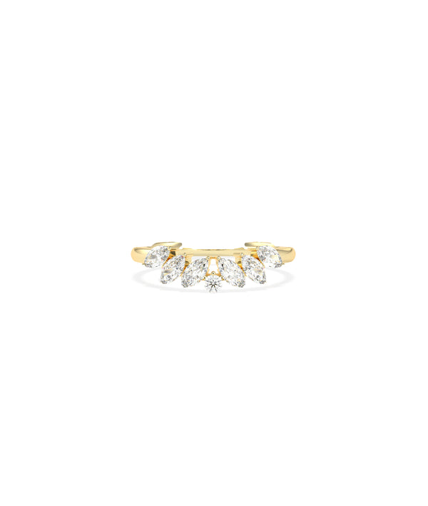 Curved Multi-Shape Diamond Band Ring media