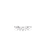 Curved Multi-Shape Diamond Band Ring media