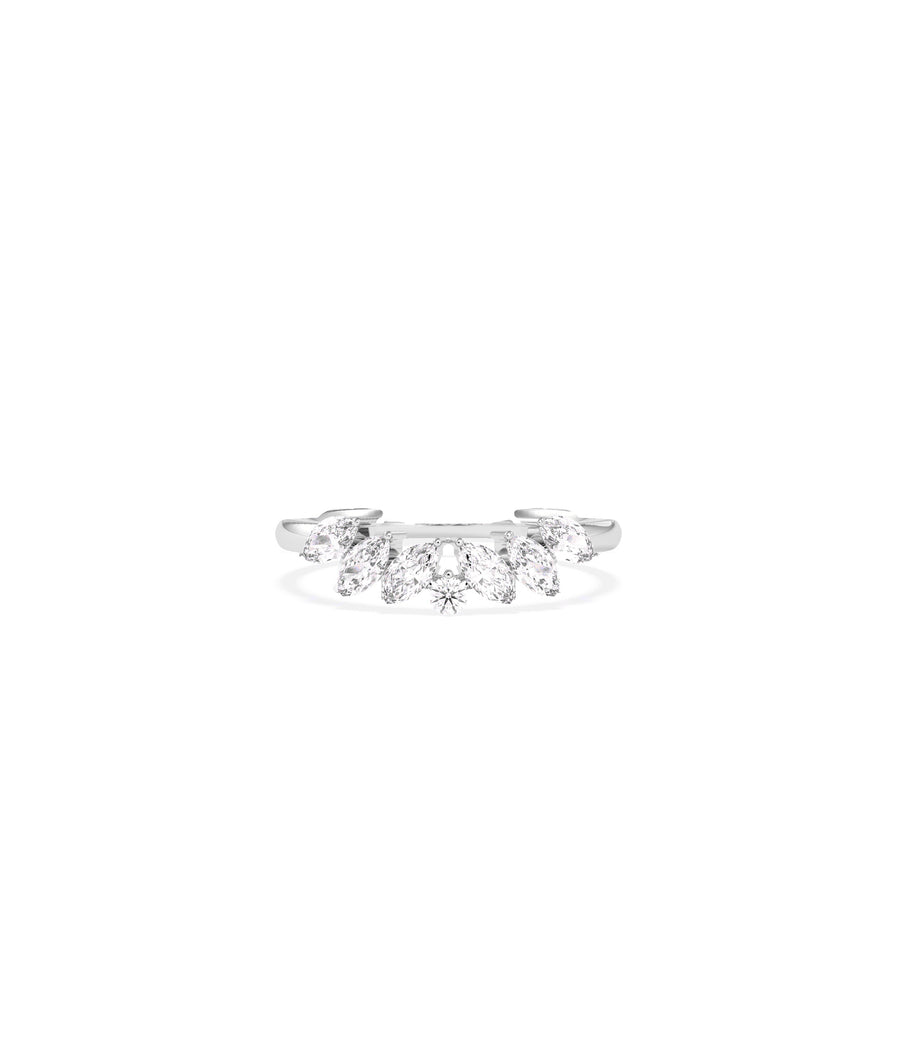Curved Multi-Shape Diamond Band Ring media