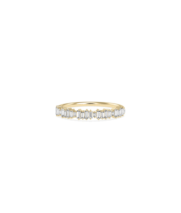 Diamond Baguette Line Band Ring media