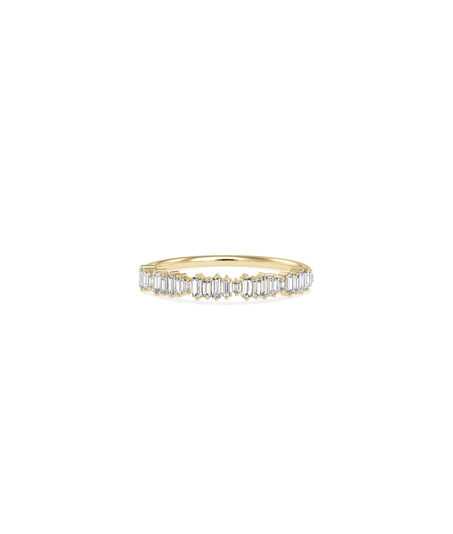 Diamond Baguette Line Band Ring media