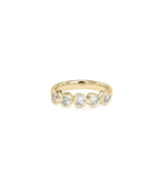 5-Stone Heart Diamond Band Ring media