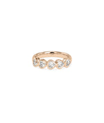 5-Stone Heart Diamond Band Ring media