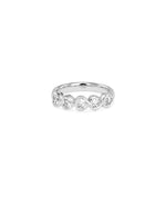 5-Stone Heart Diamond Band Ring media