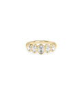5-Stone Oval Graduating Band RIng