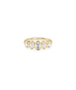 5-Stone Oval Graduating Band RIng media