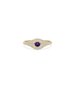 Solitaire with Pave Accent Band Ring media