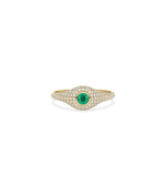 Solitaire with Pave Accent Band Ring media