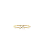 Two Stone Bezel Band Ring media