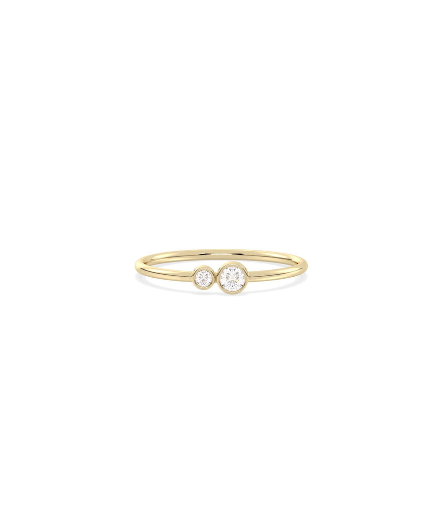 Two Stone Bezel Band Ring media