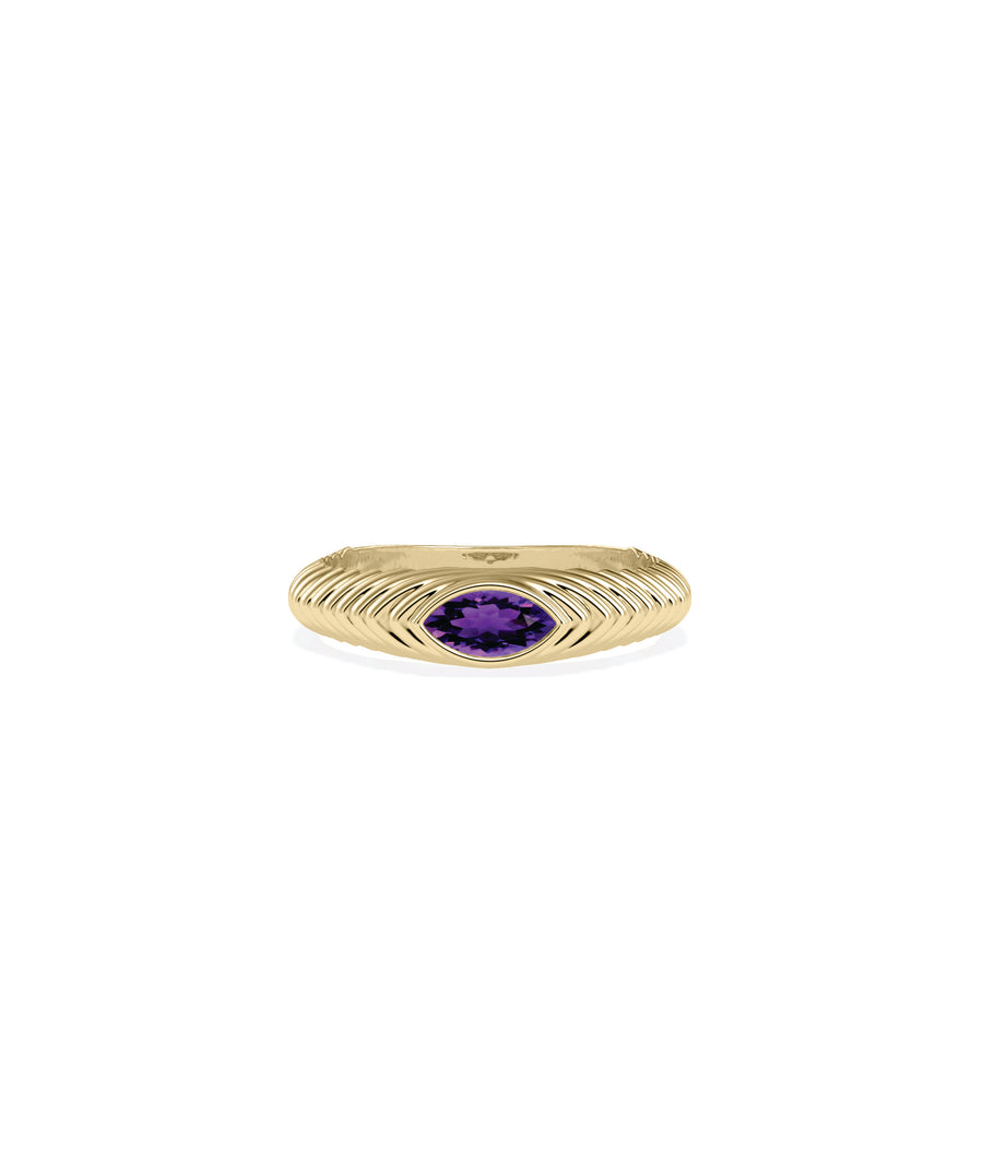 Marquise Fluted Band Ring media