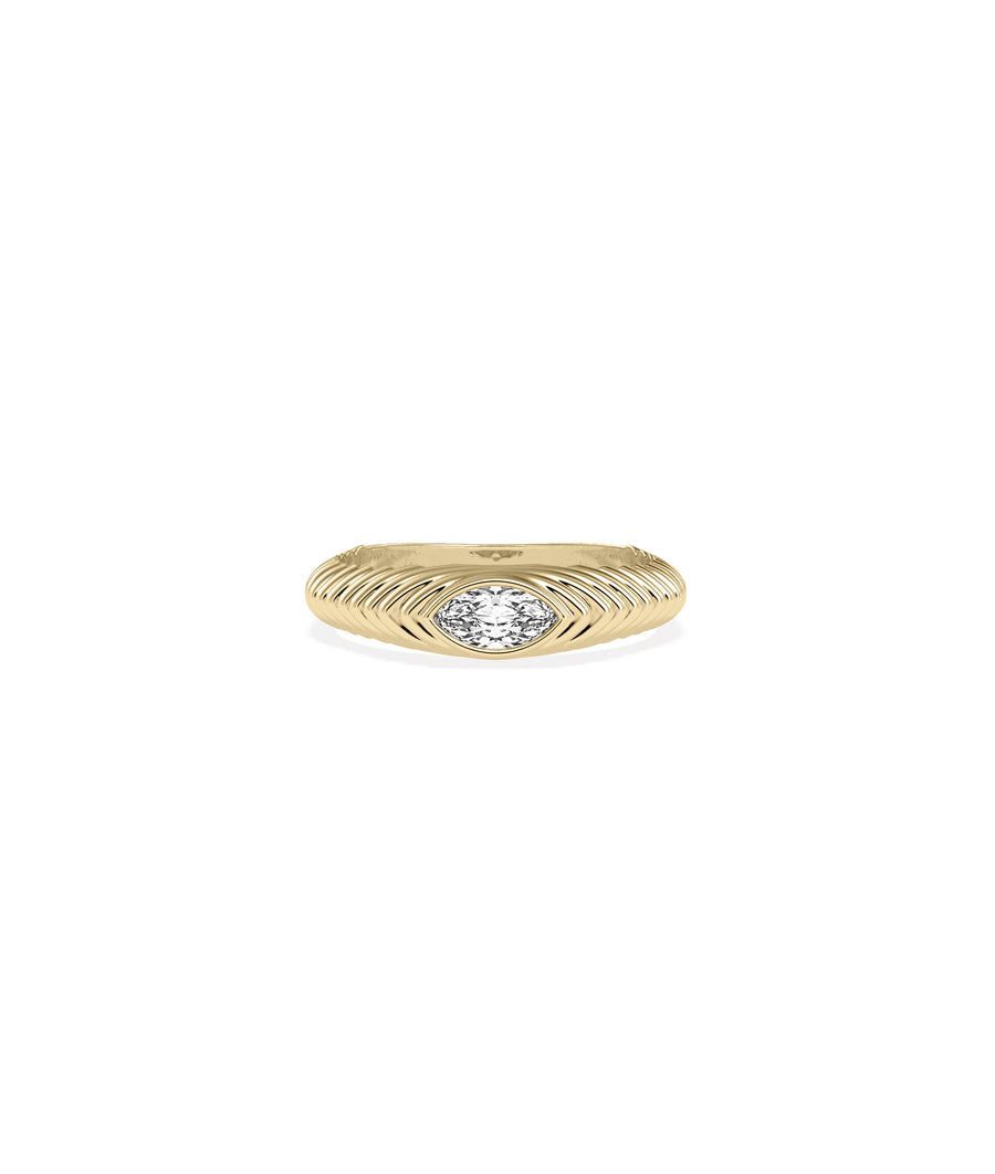Marquise Fluted Band Ring media