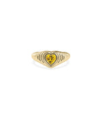 Fluted Heart Solitaire Ring media