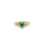 Fluted Heart Solitaire Ring media