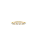 Round & Baguette Diamond Band Ring