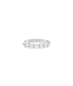 5-stone band ring in 14K solid white gold