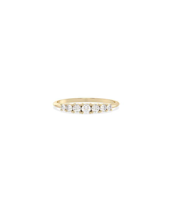 Graduating Diamond Solid Band Ring media