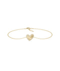 Abstract Halo Heart Bracelet