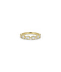 Bezel Pear Diamond Band Ring