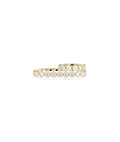 Bezel Round Lab Diamond Two-Finger Ring