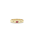Bezel Set Marquise Band Ring