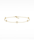 Bezel Set Station Bracelet
