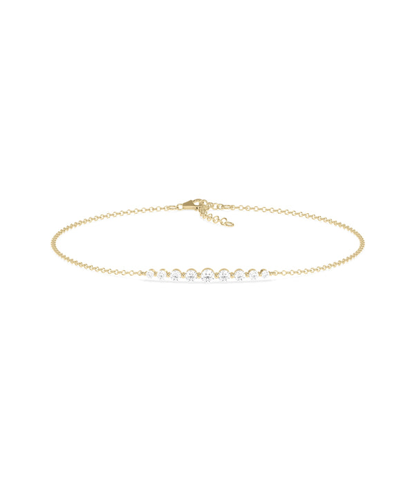 Diamond graduating bracelet in 14K solid yellow gold