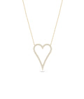 Diamond Outline Heart Necklace