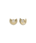 Fan Stud Earrings