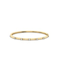 Fluted Diamond Station Bangle