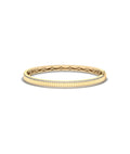 Fluted Double Row Diamond Bangle