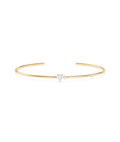 Heart Solitaire with Accent Cuff