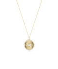 Diamond Outline Fluted Evil Eye Charm