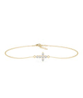 Diamond Cross Cable Bracelet