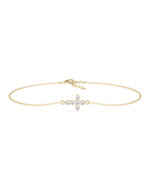 Diamond Cross Cable Bracelet media