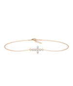 Diamond Cross Cable Bracelet media