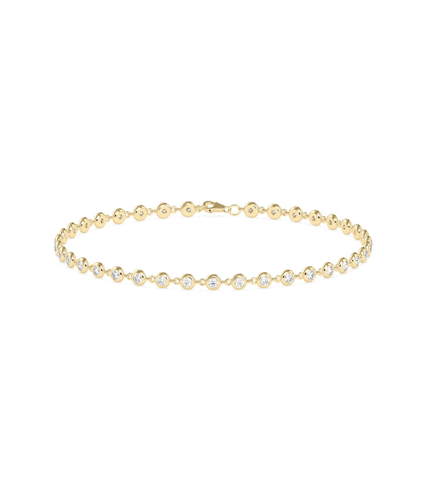 Diamond Bezel Link Bracelet media