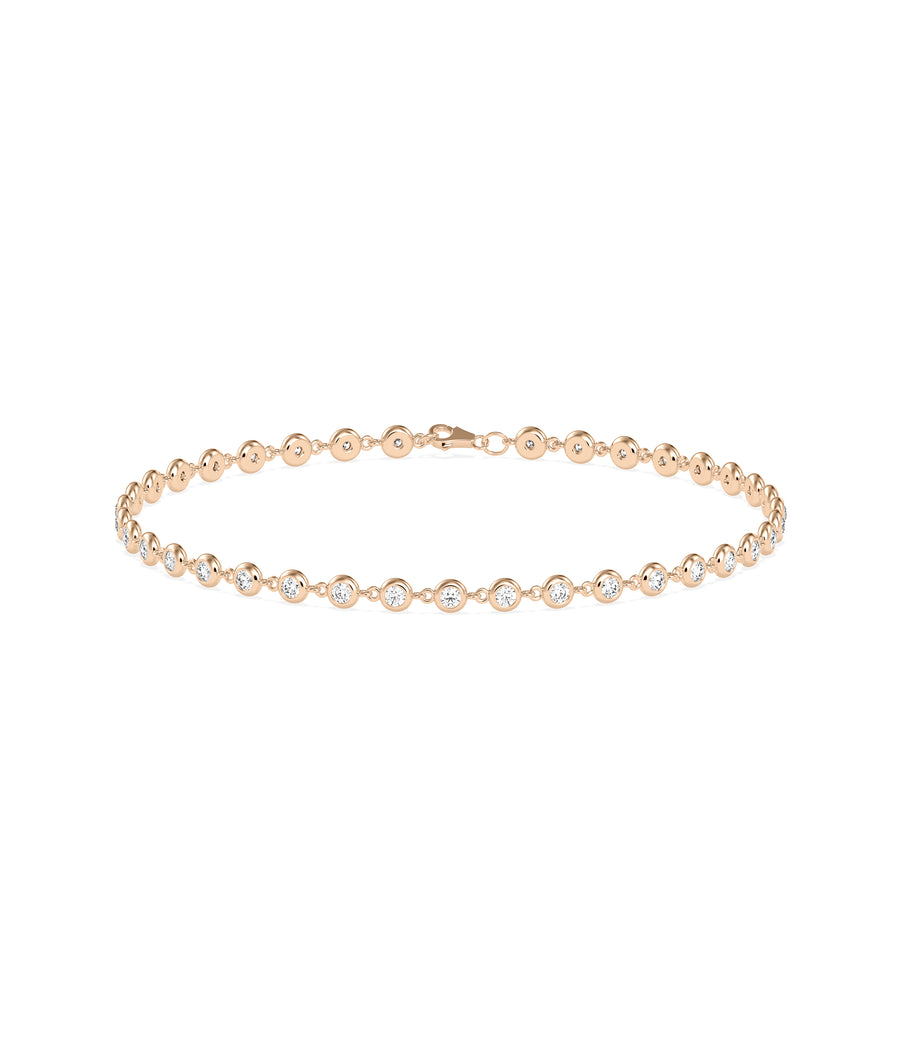 Diamond Bezel Link Bracelet media
