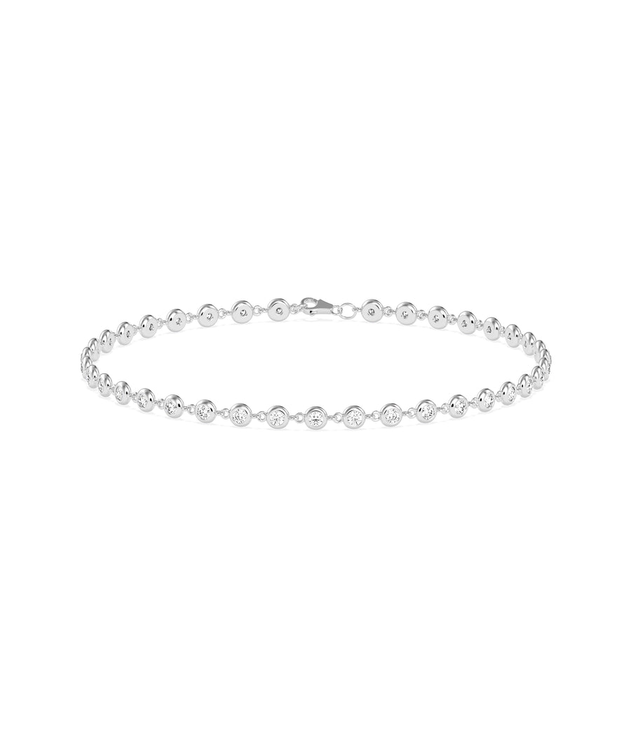 Diamond Bezel Link Bracelet media