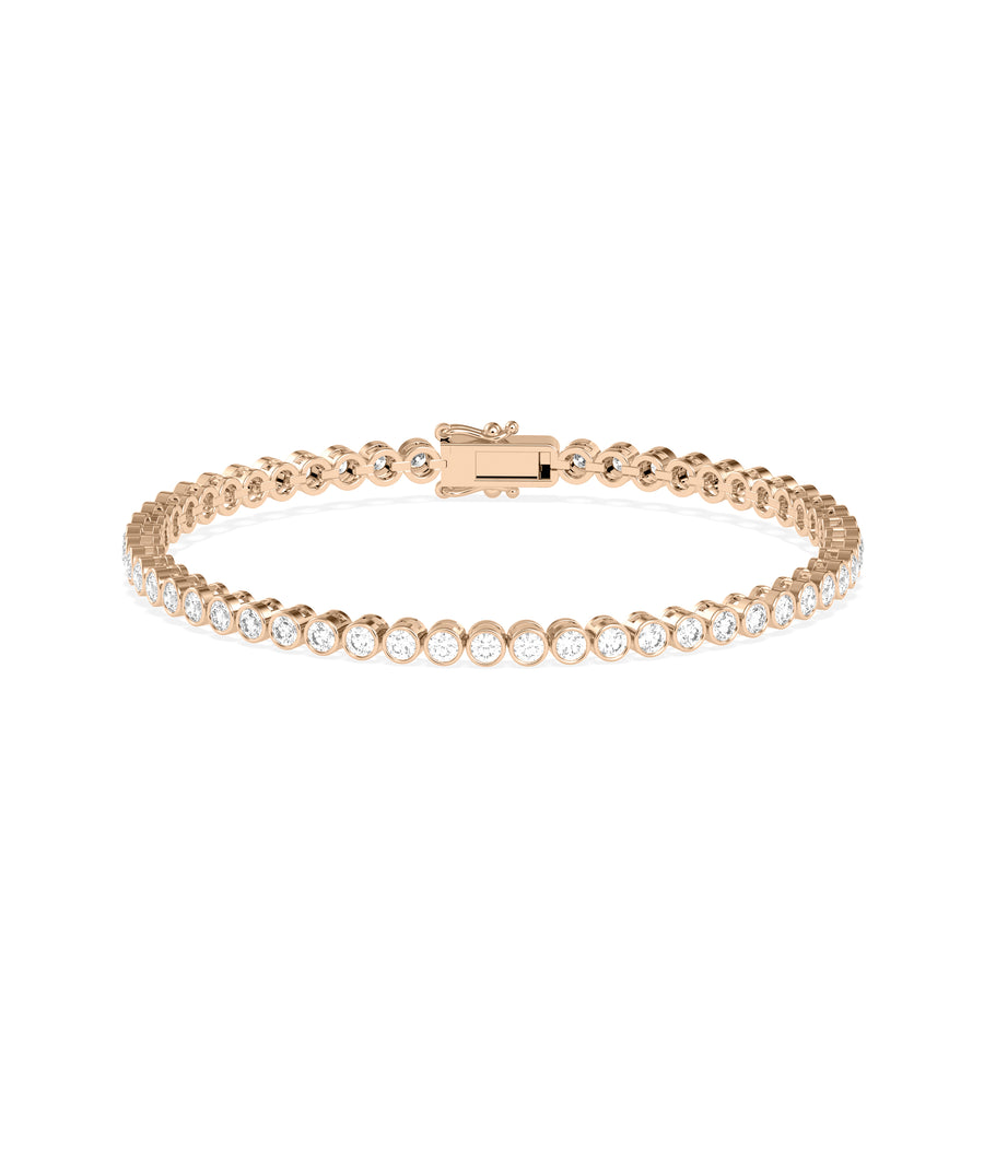 Bezel Diamond Tennis Bracelet media