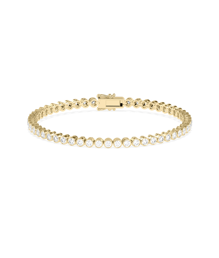Bezel Diamond Tennis Bracelet media