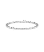 Bezel Set Diamond Tennis Bracelet media